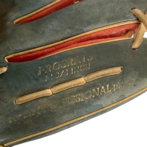 Rawlings Pro Preferred PROSRA13 Baseball Glove 12-3/4 Red Blue Leather 159 RHT - Picture 7 of 8